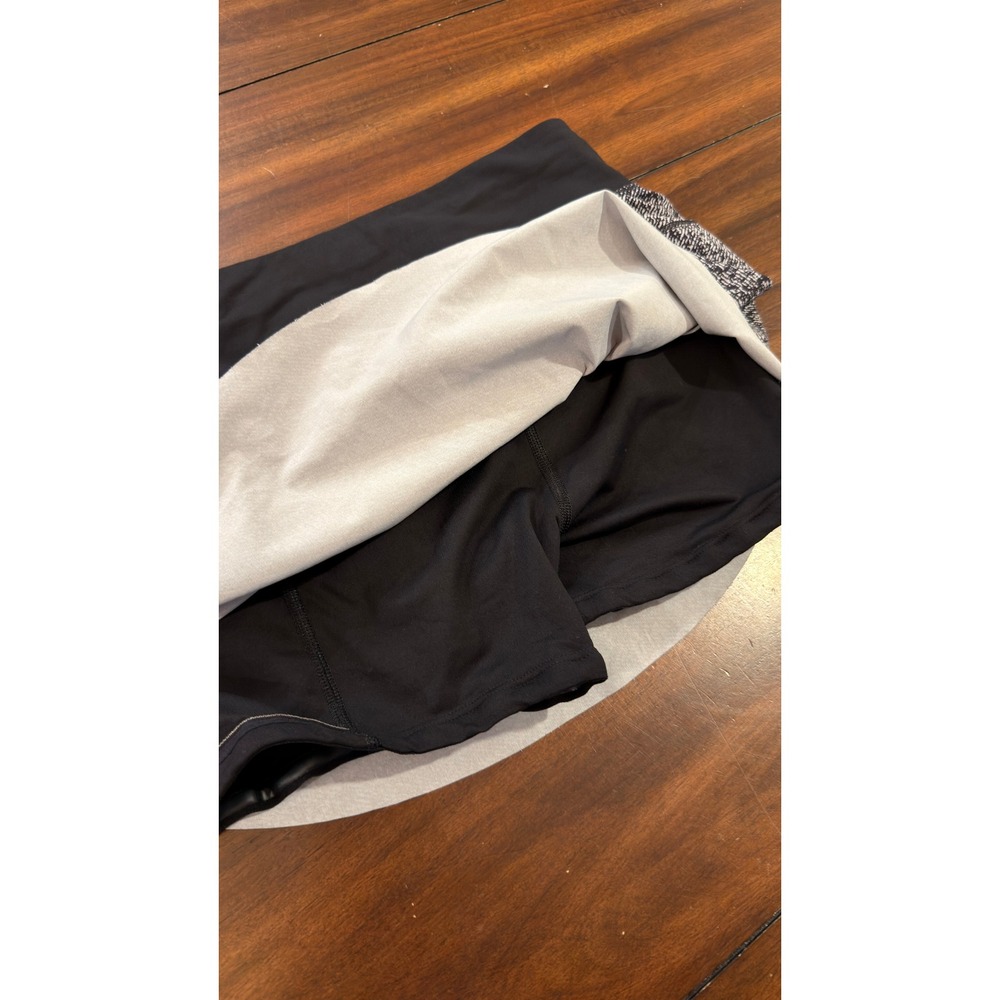 Lululemon Pace Rival Skirt Black White Static Print Athletic Skort Women Size 4 - Picture 14 of 14